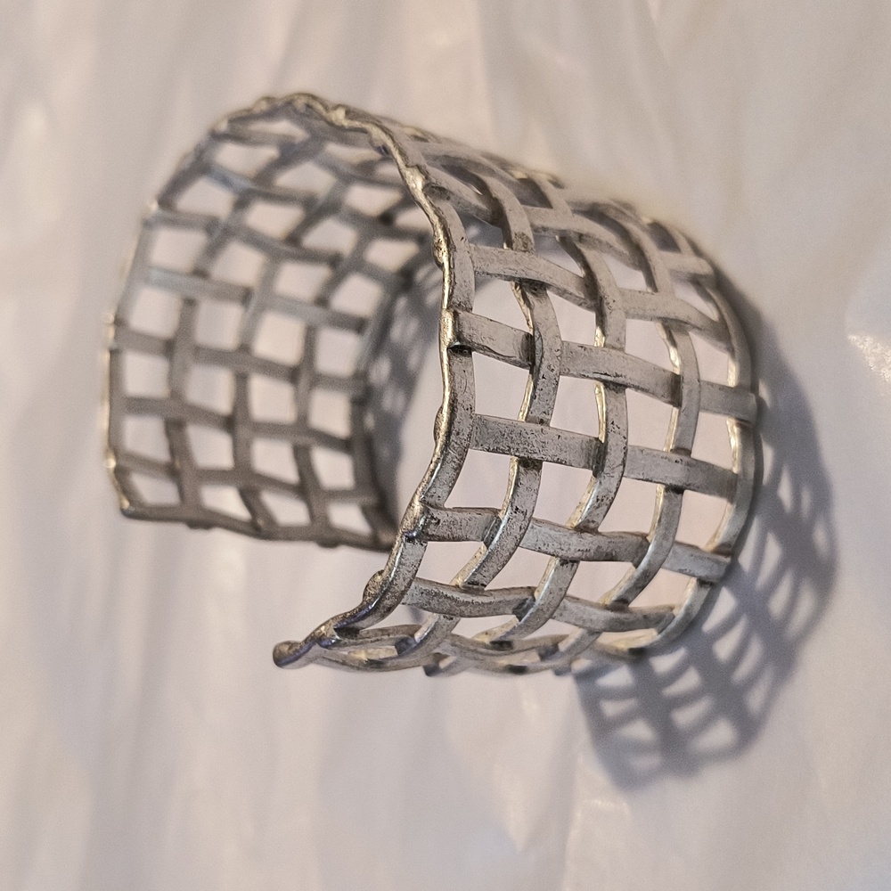 Nordstrom Silvertone Cage Cuff Bracelet